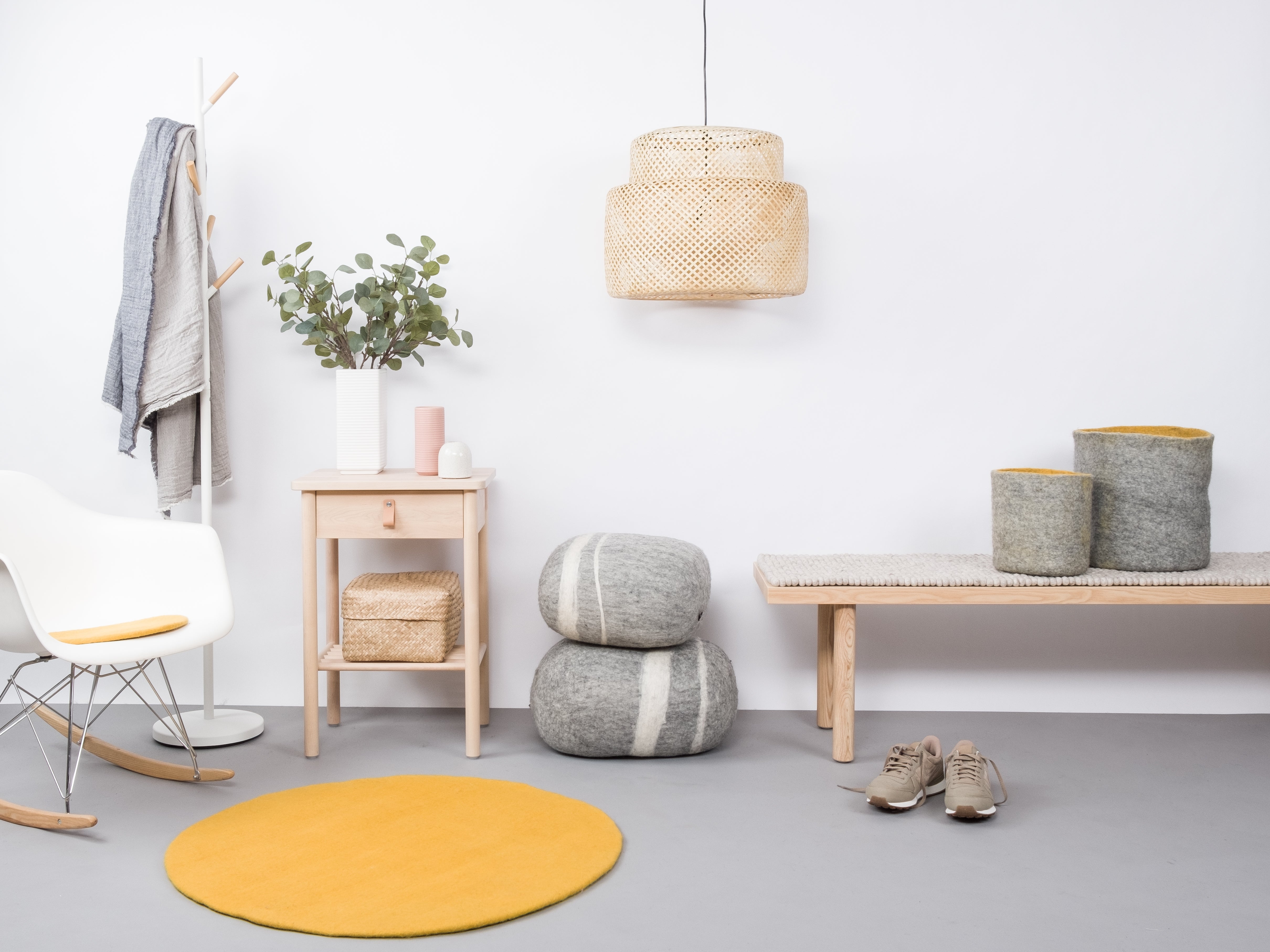Sottopentola Myfelt Kaspar In Feltro Di Lana 20 Cm: Rotondo E Artigianale